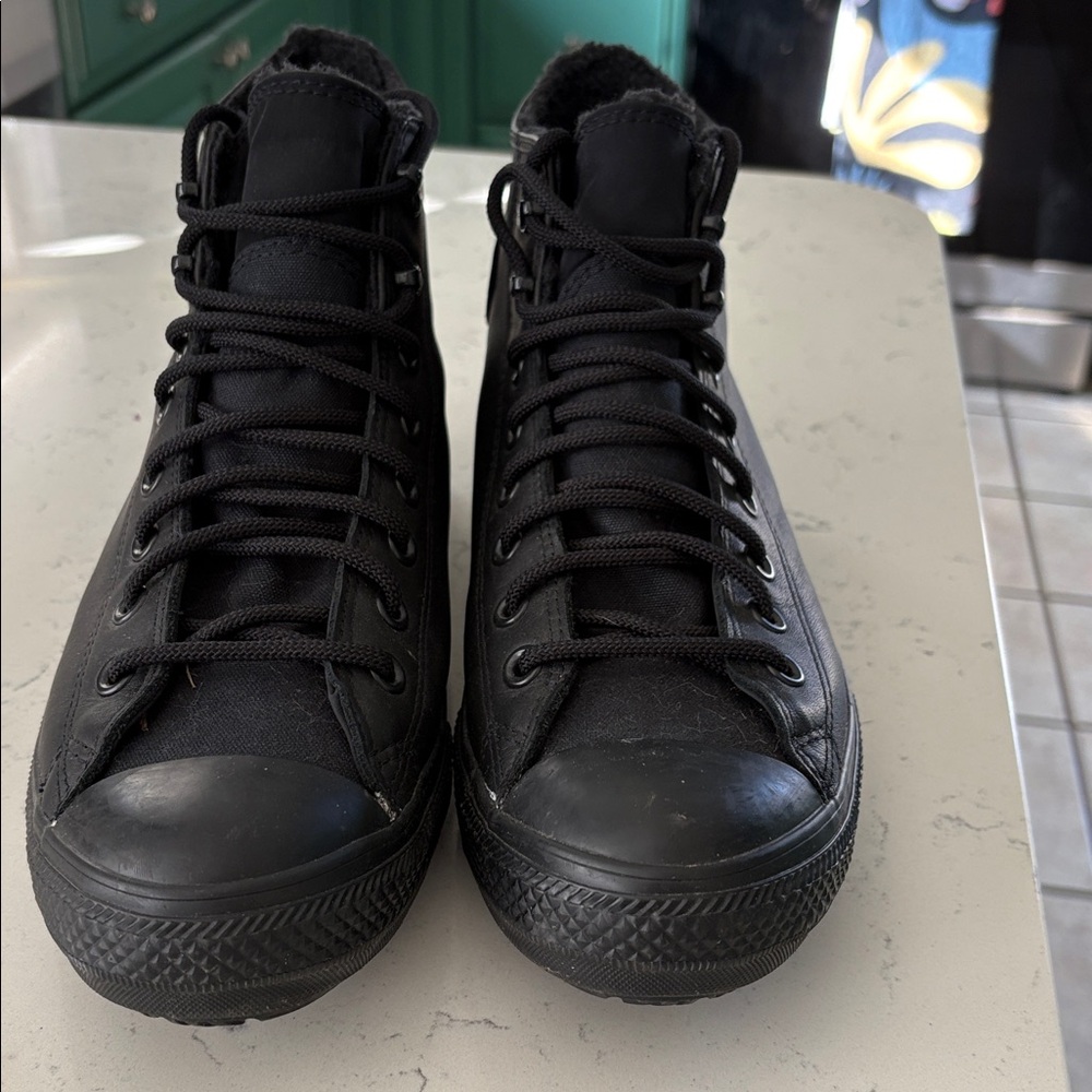 Converse Men's Black High-Top Insulated Sneakers with Gore-Tex